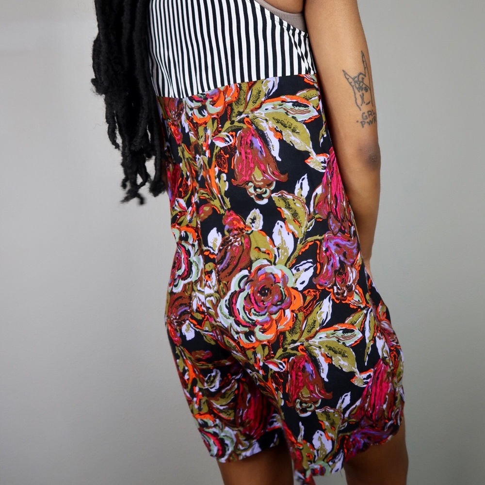 Vintage multi print romper medium